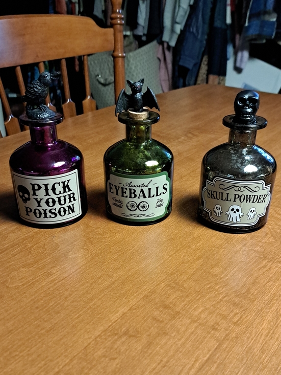 festive voice Other - Purple 'Pick Your Poison' Halloween Potion Bottle Accent